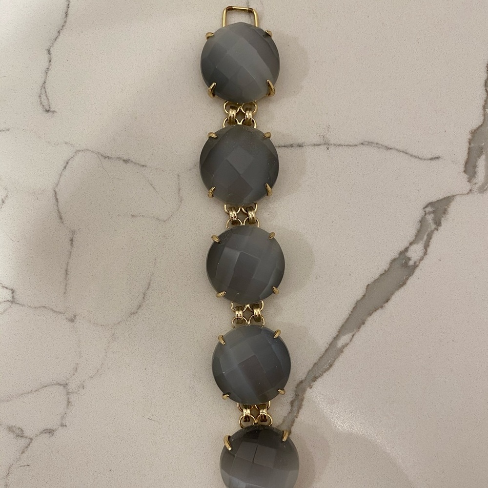 Kendra Scott Grey round stone bracelet